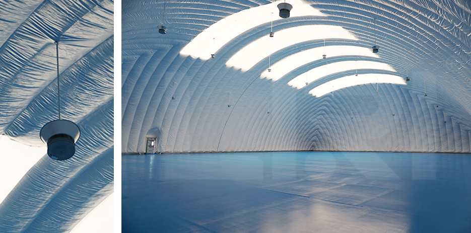 How is a air dome structure constructed (12)