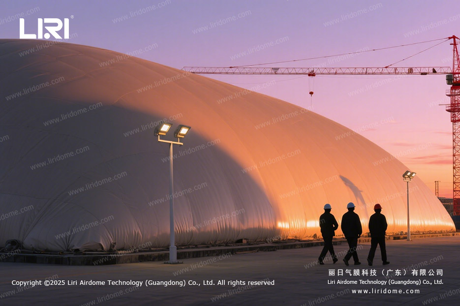 What problems can a foundation pit air dome solve on construction sites (1)