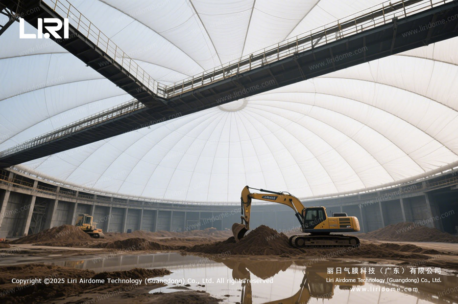 What problems can a foundation pit air dome solve on construction sites (3)