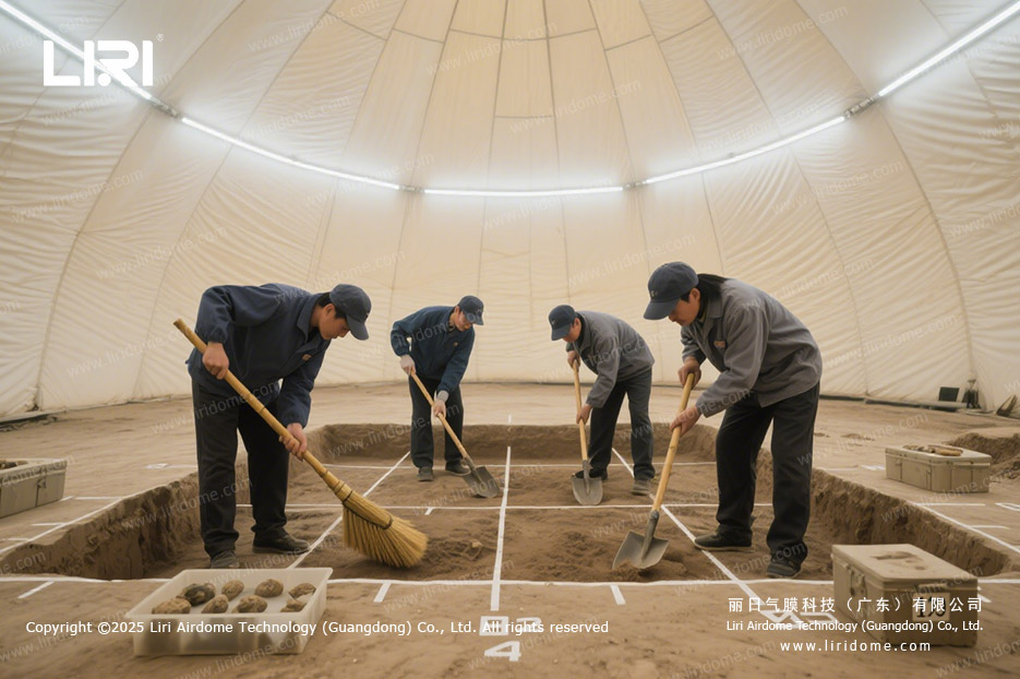 Air supported Structure for Archaeological Site Protection (7)