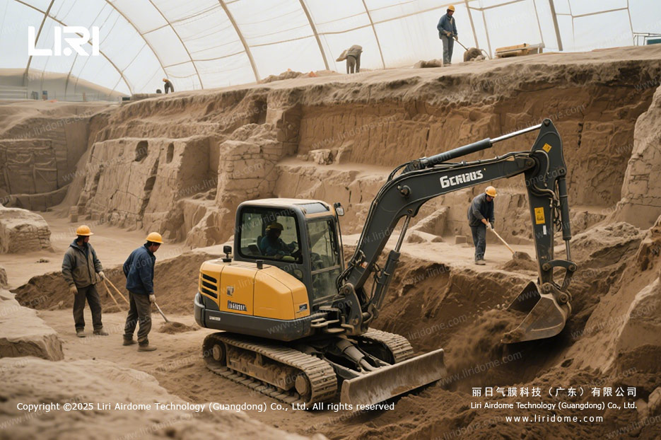 Air supported Structure for Archaeological Site Protection (8)