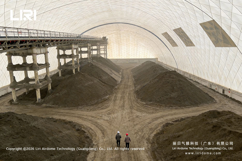 Air Supported Dome for Aggregate Storage With the growing demand for sand, gravel, aggregates, and mineral
