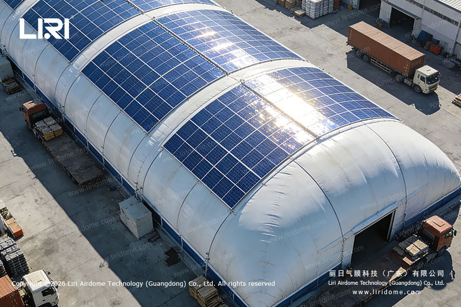 Solar System for Air Dome As the cover structure for the enterprise factory or others