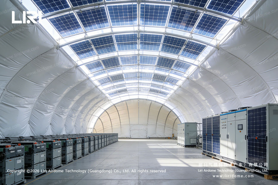 Solar System for Air Dome In the construction of sports and entertainment venue, Air Dome