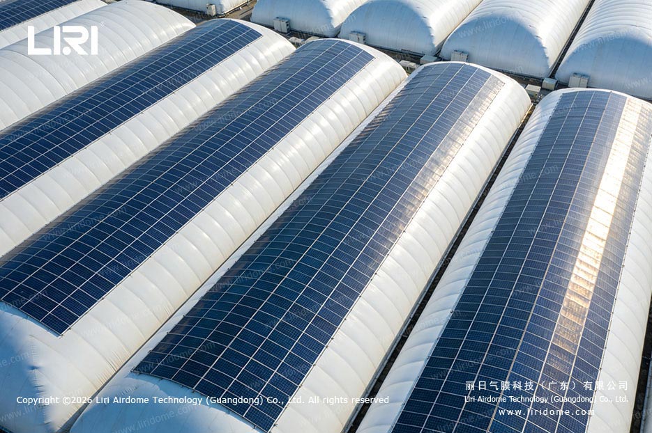Solar System for Air Dome In the industrial storage application, by its good leakproofness and