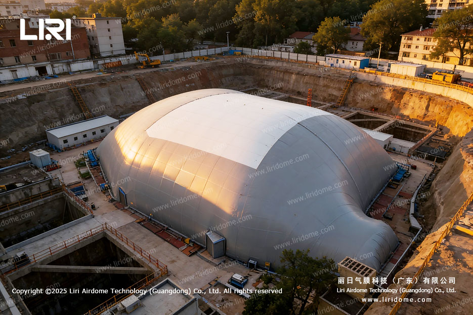 Construction Site Air Dome First, in terms of noise reduction and dust control, the