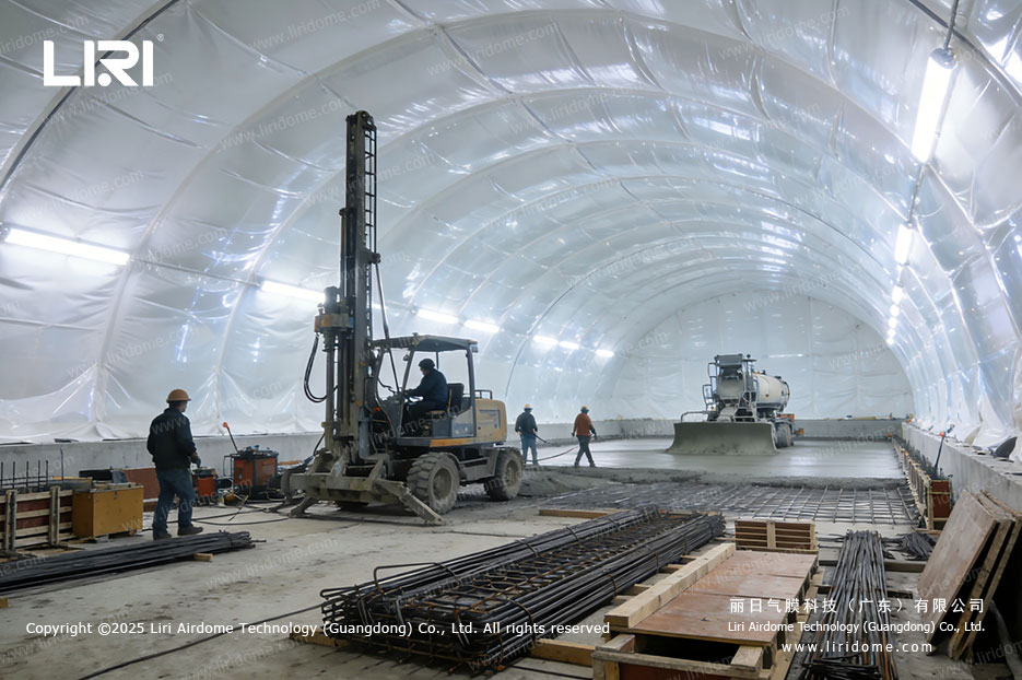 Construction Site Air Dome With its innovative construction site air dome technology, Liri Air